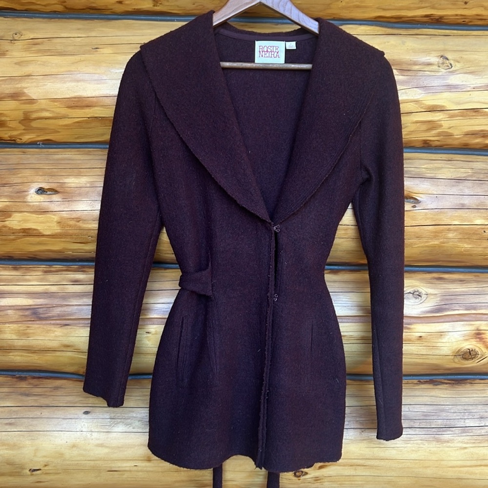 Anthropologie Wool Peacoat wrap jacket ♥️ sz S